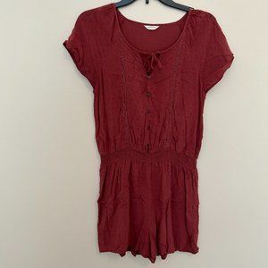 Beautiful Crimson Colored Romper